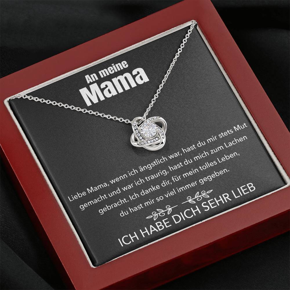 14k Weißgold Ausführung Halskette - An meine Mama