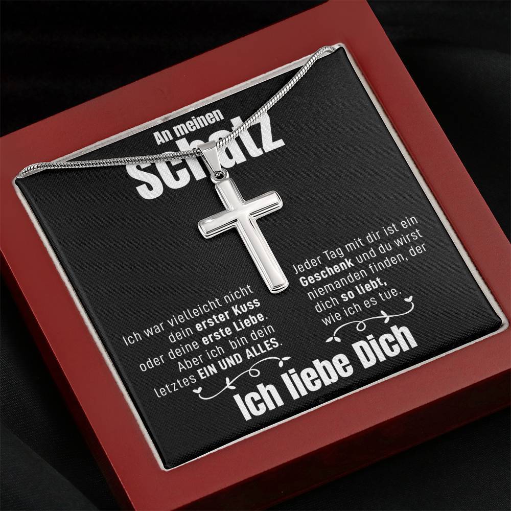 Kreuzkette - An meinen Schatz - Ich liebe dich